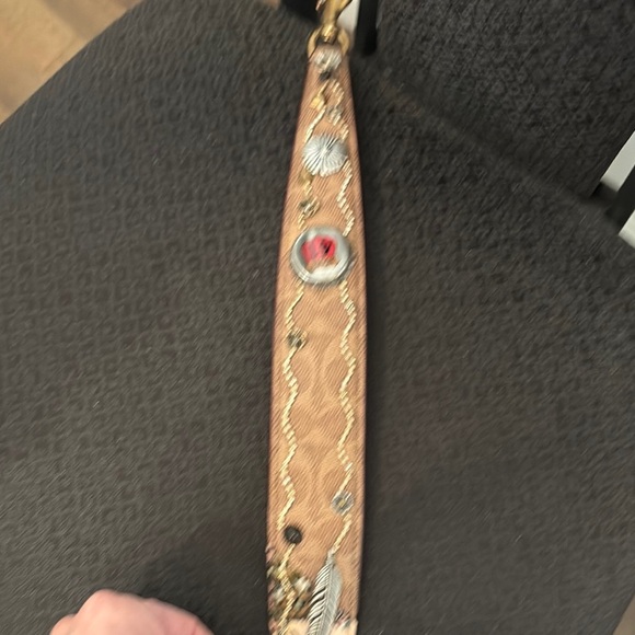 Coach Embellished Tan bag Strap - Picture 5 of 11